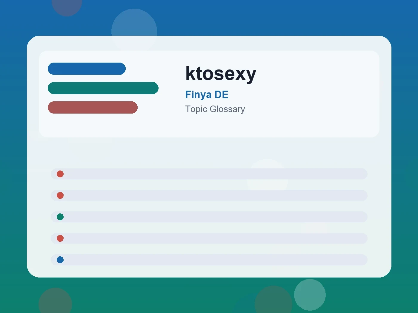 Finya DE ktosexy guide visual