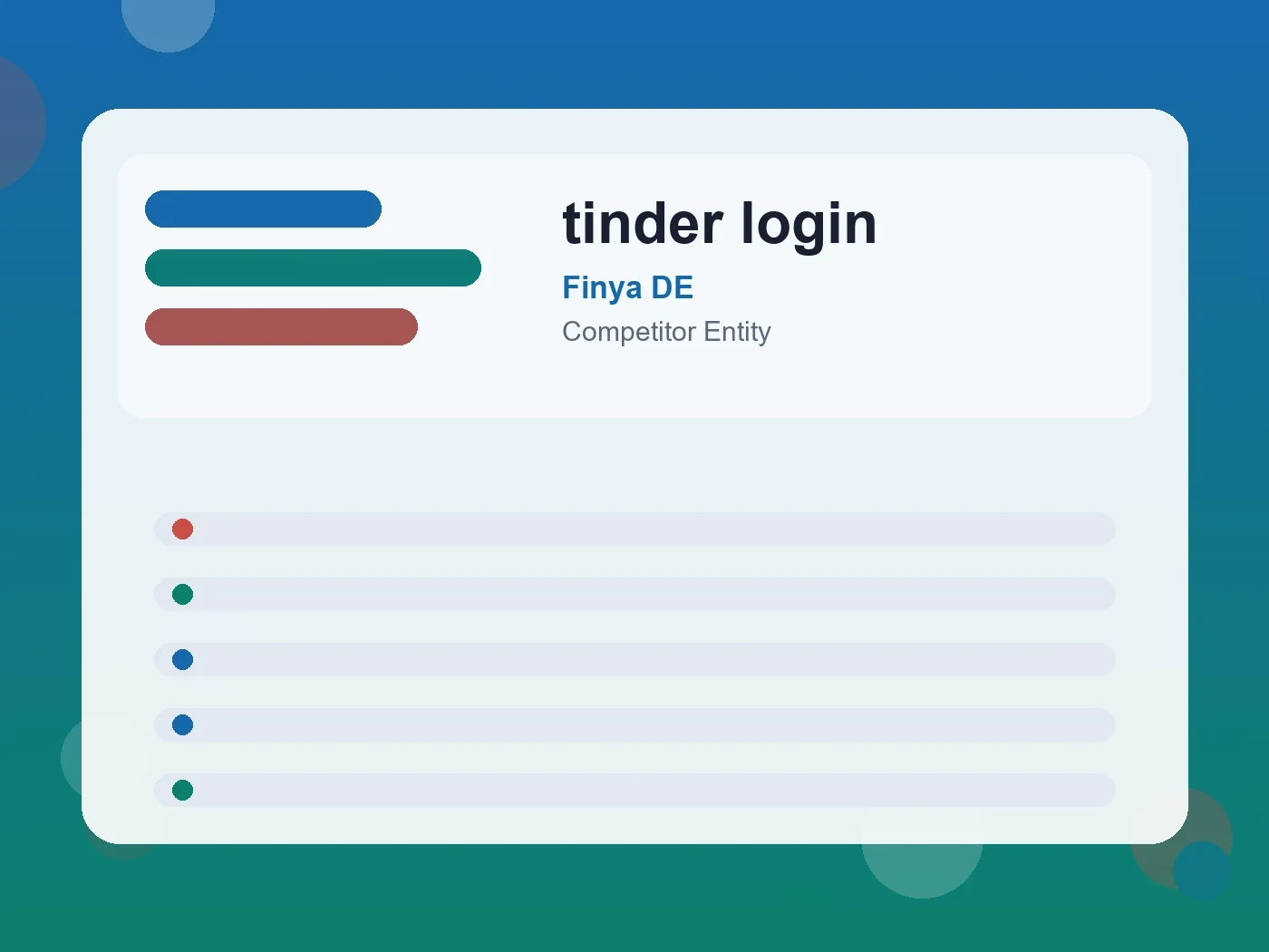 Finya DE tinder login guide visual