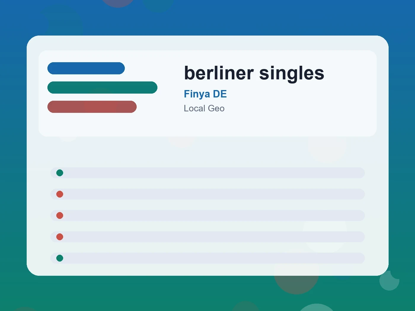 Finya DE berliner singles guide visual