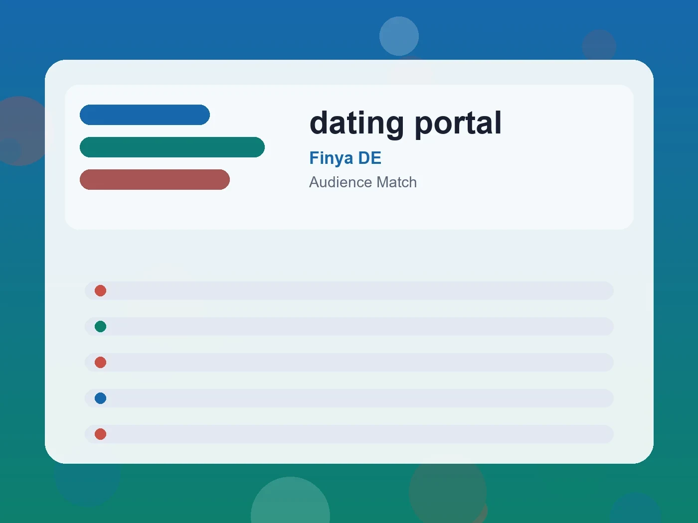 Finya DE dating portal guide visual