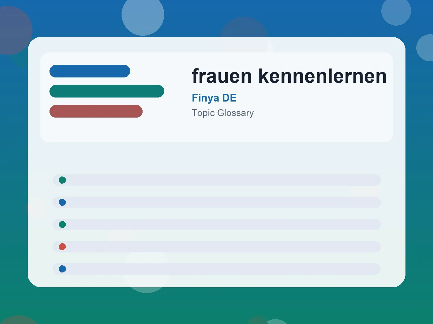 Finya DE frauen kennenlernen guide visual