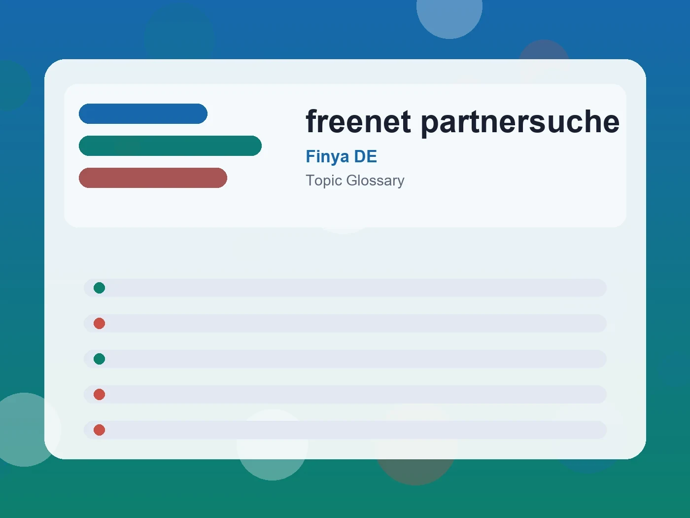 Finya DE freenet partnersuche guide visual