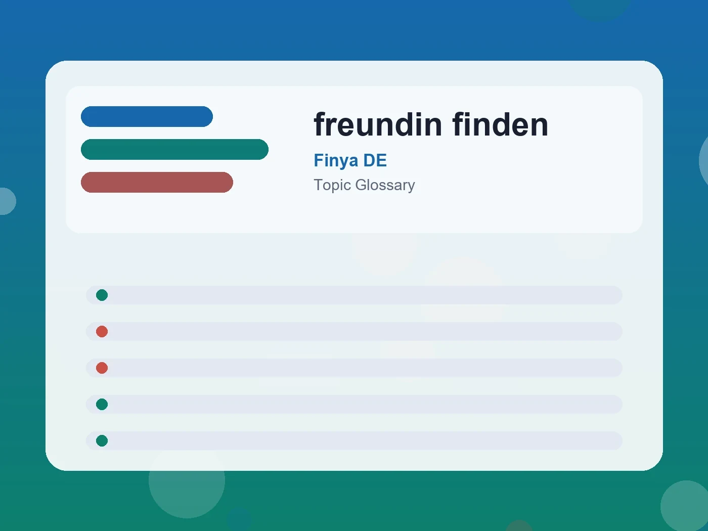 Finya DE freundin finden guide visual