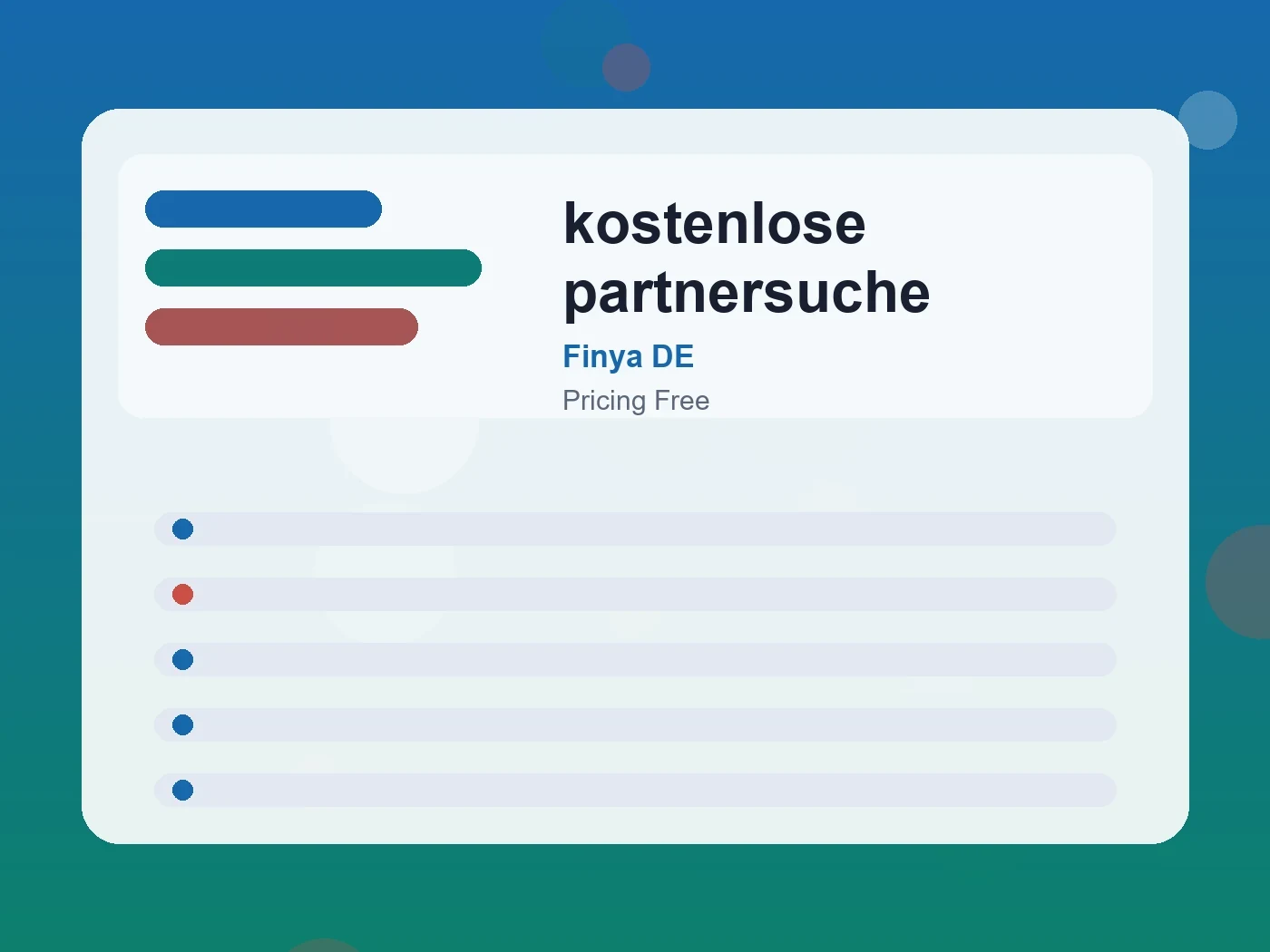 Finya DE kostenlose partnersuche guide visual