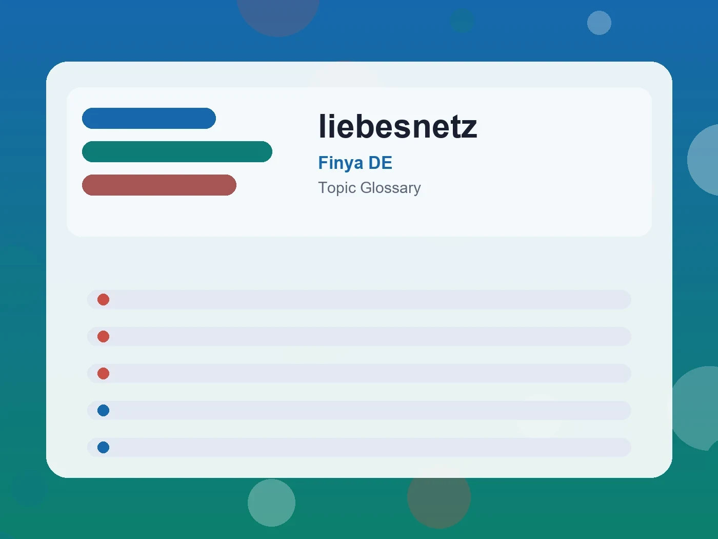 Finya DE liebesnetz guide visual