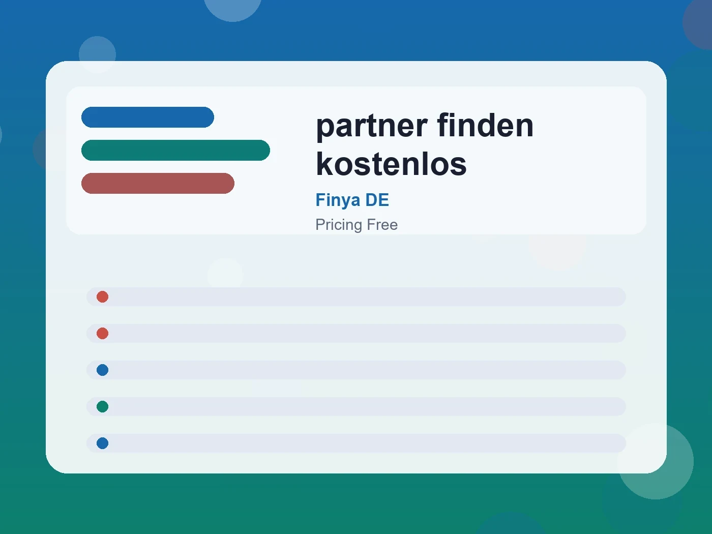Finya DE partner finden kostenlos guide visual
