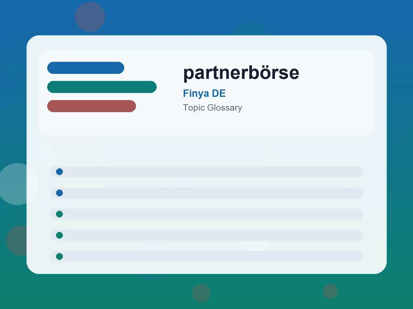 Finya DE partnerbörse guide visual