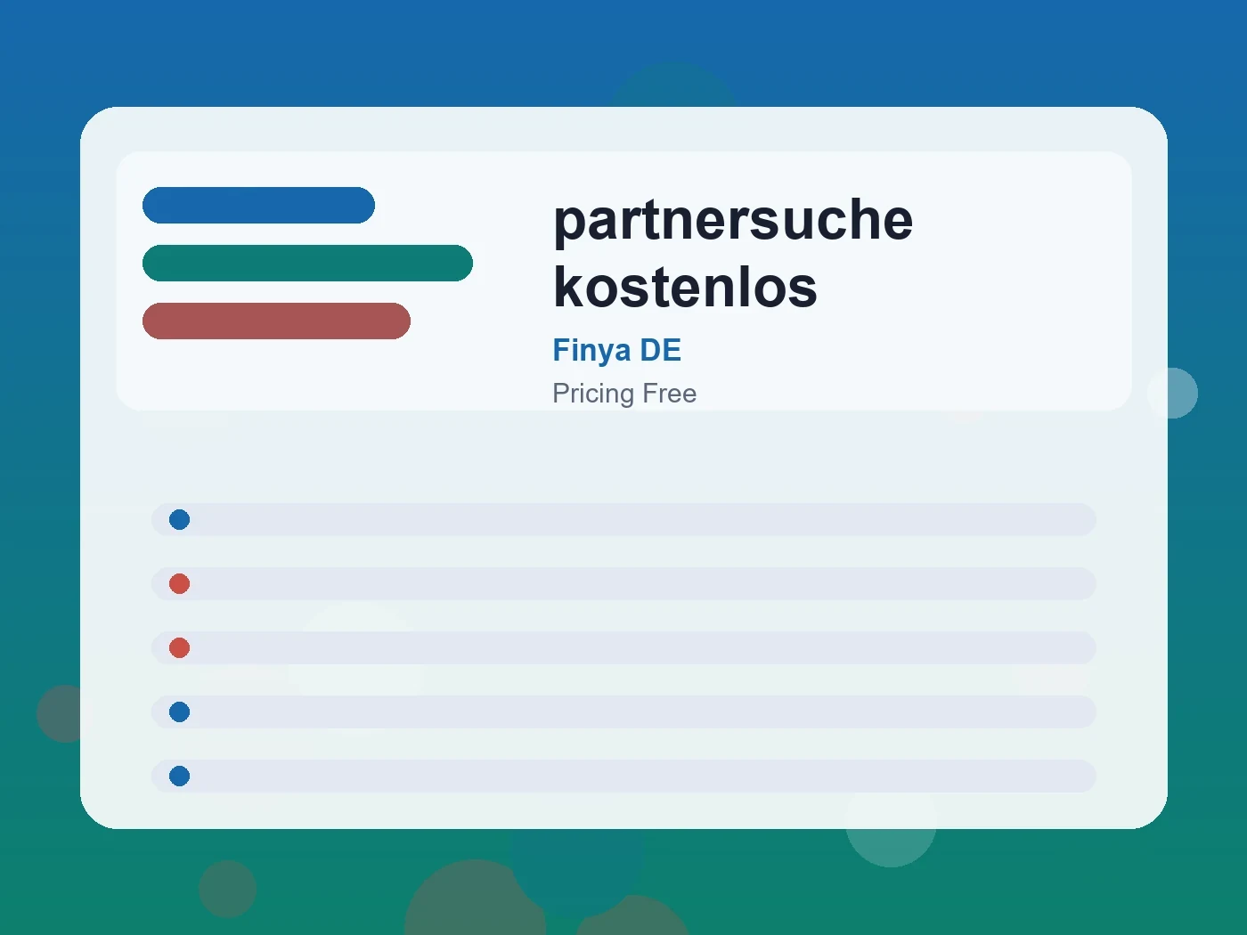 Finya DE partnersuche kostenlos guide visual