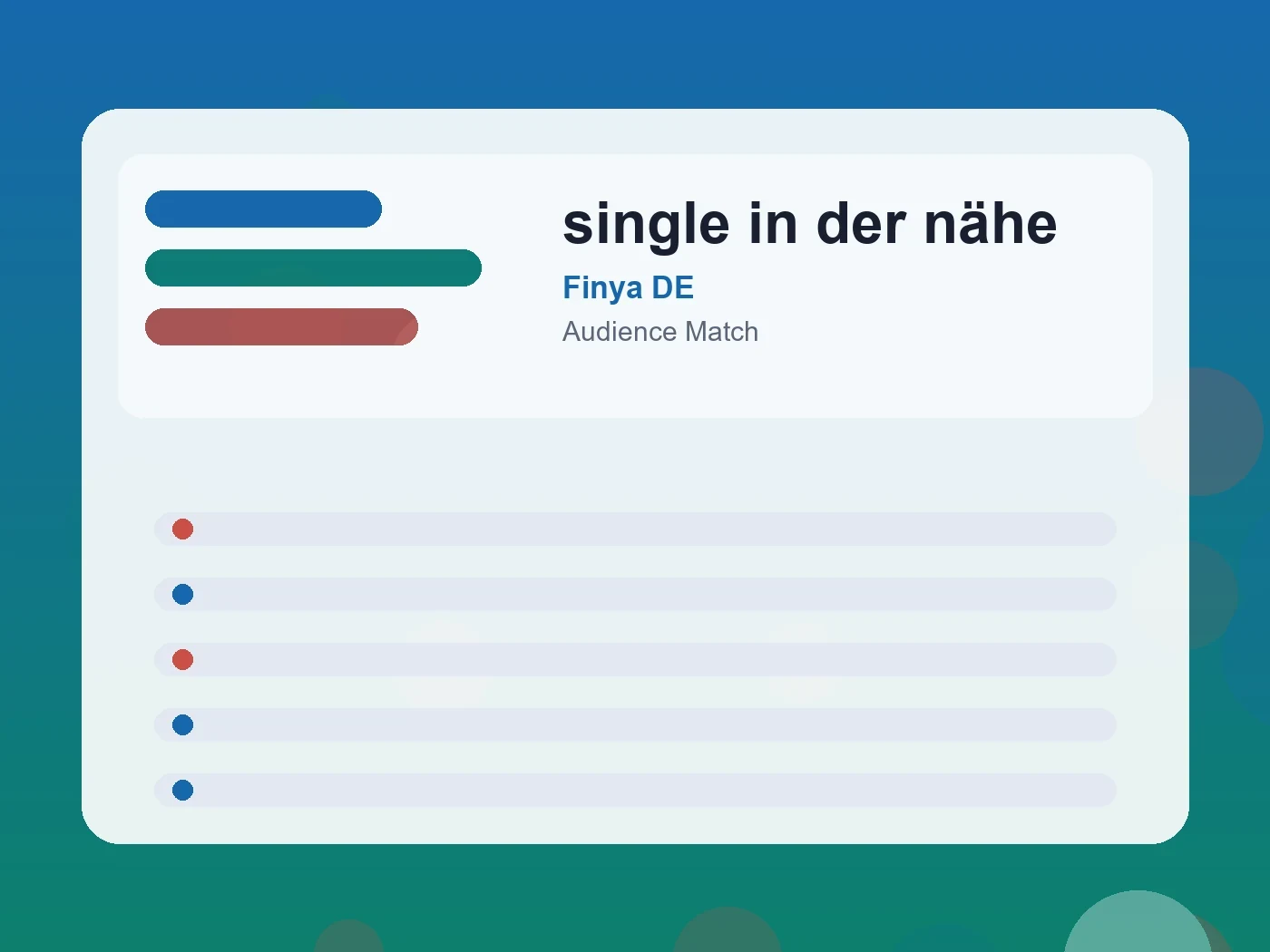 Finya DE single in der nähe guide visual