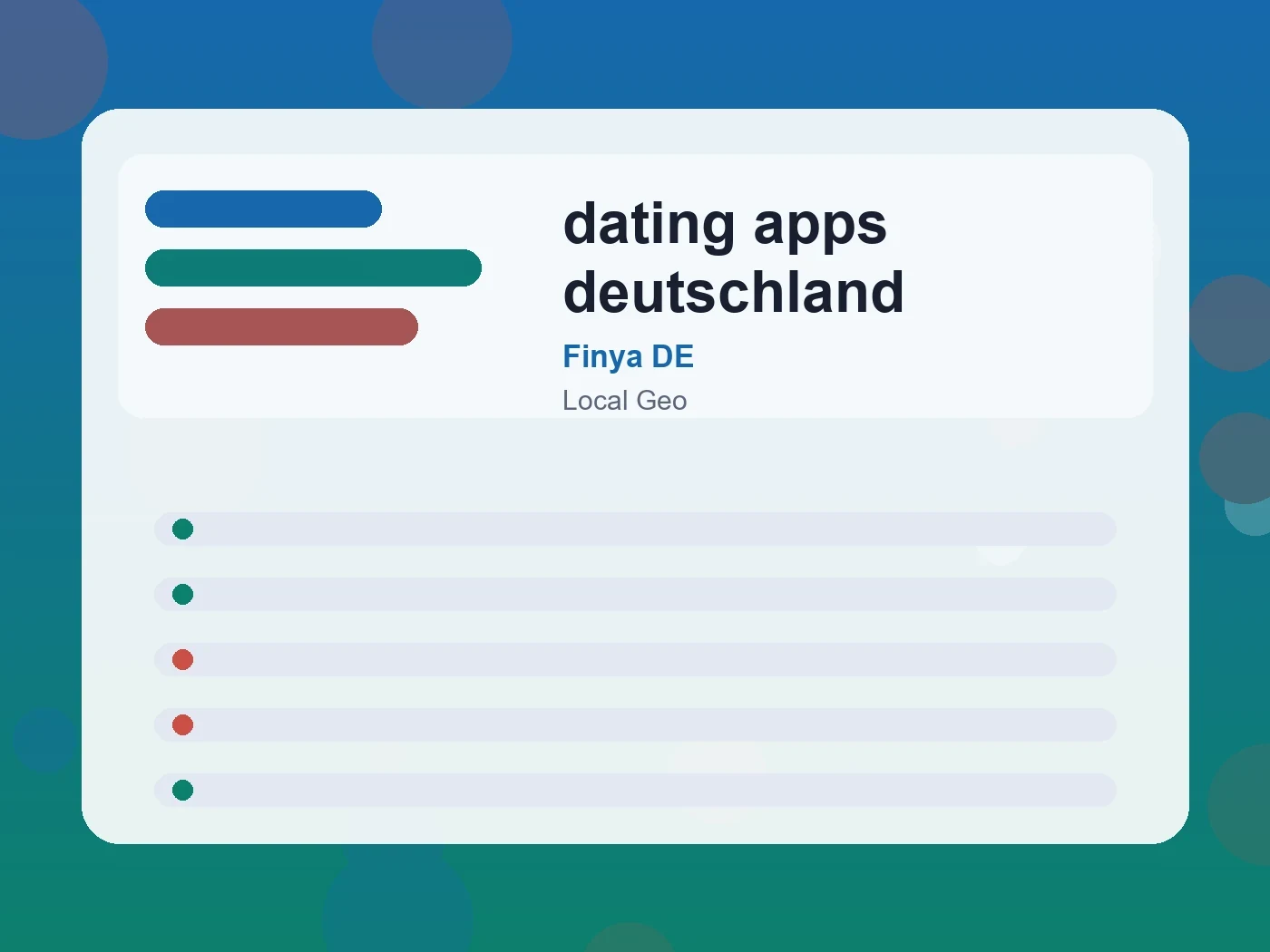 Finya DE dating apps deutschland guide visual
