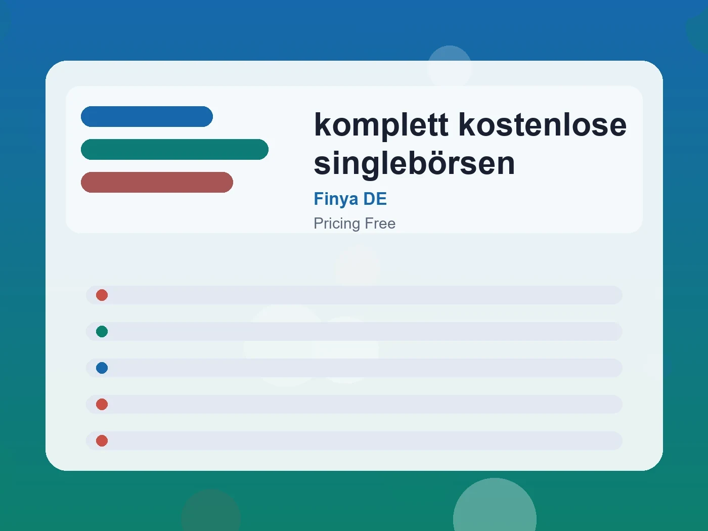 Finya DE komplett kostenlose singlebörsen guide visual