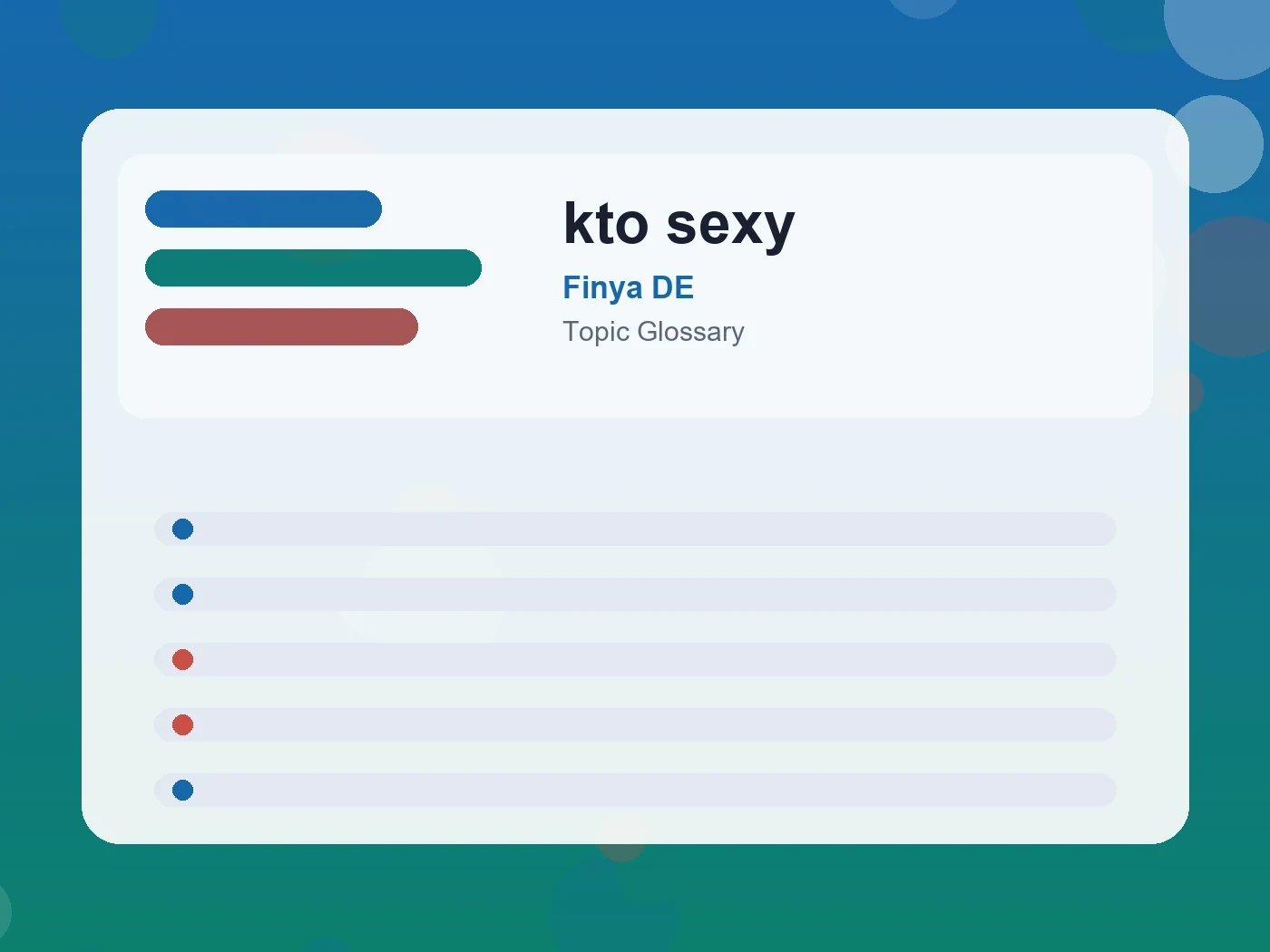 Finya DE kto sexy guide visual