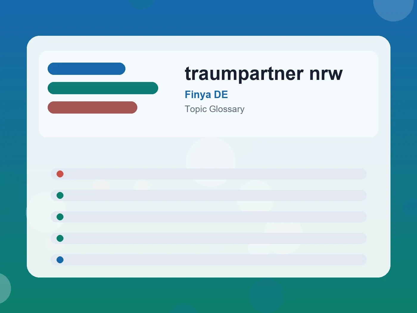 Finya DE traumpartner nrw guide visual